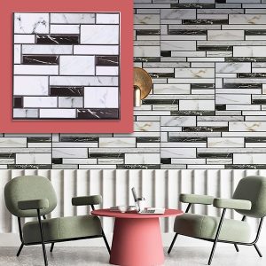 3D seinakleebised marmori välimusega (10 tk) | MARBLEBLOCKS