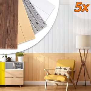 Isekleepuvad 3D-paneelid, mis imiteerivad puitu (5 tk) | INSTAWOOD