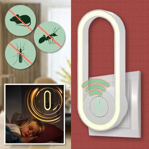 Sagedusmuundamise ultraheli sääsetapja koos LED magamisvalgusega | ANTIMOSI