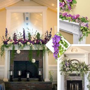Kunstlik Wisteria lillede viinapuu | WISBLOOM