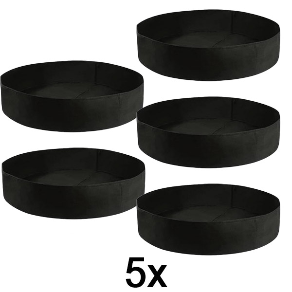 5x Tekstiilist kõrgendatud peenar – 90 x 30 cm, hingav vilt | PLANTIE