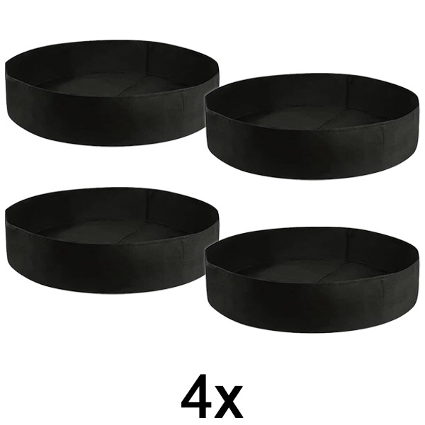 4x Tekstiilist kõrgendatud peenar – 90 x 30 cm, hingav vilt | PLANTIE