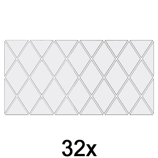 1x Peegli seinakleebised (32 tk) | WALLGEM