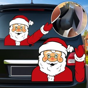 Jõuluvana auto klaasipuhasti kleebis | SANTAWIPER