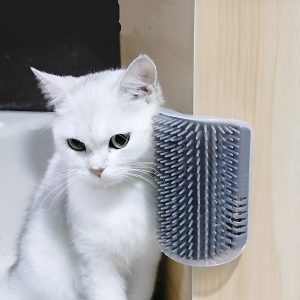 Kassi isepuhastuv massaažimänguasi harjaga | CATGROOM