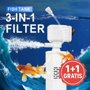 Vaikne akvaariumifilter - 3-ühes, 650 L/h | FILTPRO 1+1 TASUTA